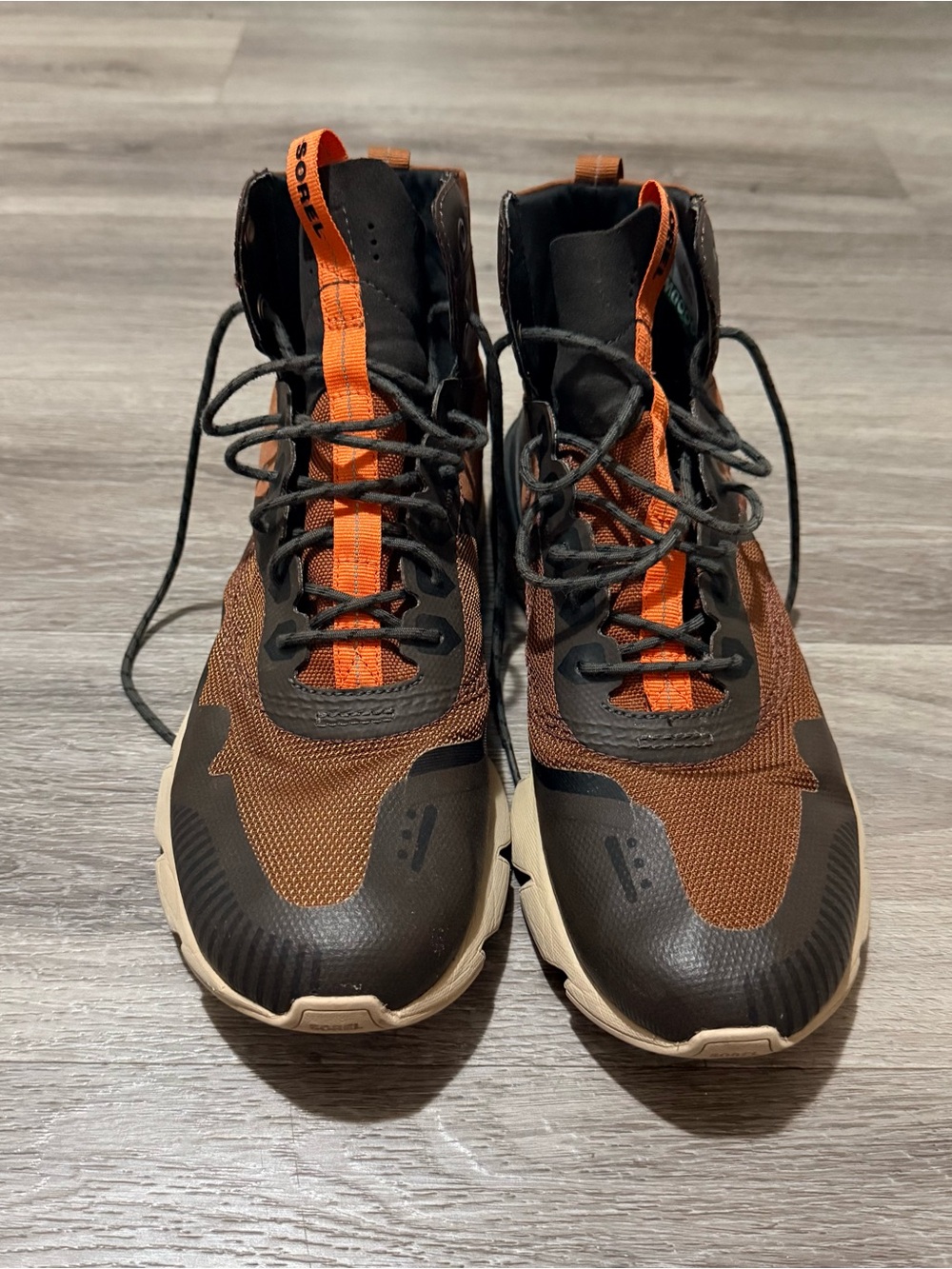 Sorel Men's Brown & Orange Hiking-Inspired Boots